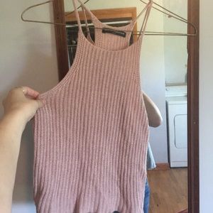 pink brandy melville tank top